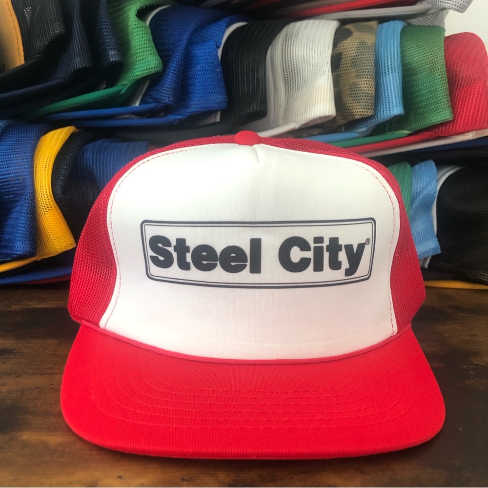 Vintage 80s Streetwear Steel City Trucker Hat